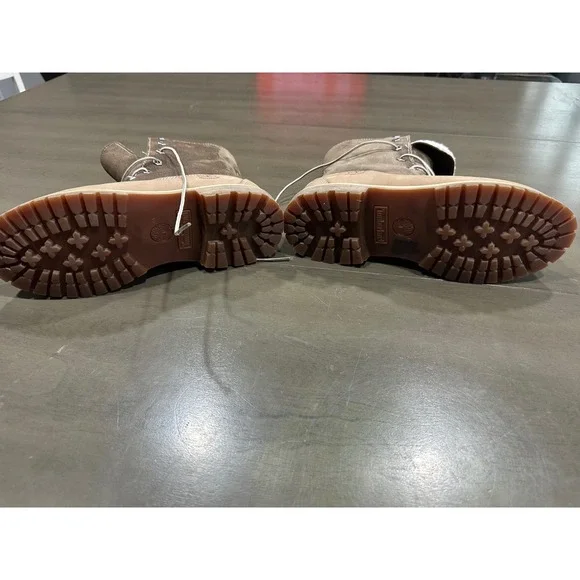 Timberland 8330R Waterproof Roll-Top Fleece Lined Boots Brown Suede Womens 8.5M - Picture 9 of 9